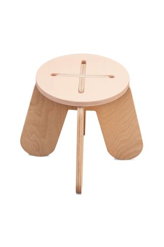 Detský drevený stolček X ružový