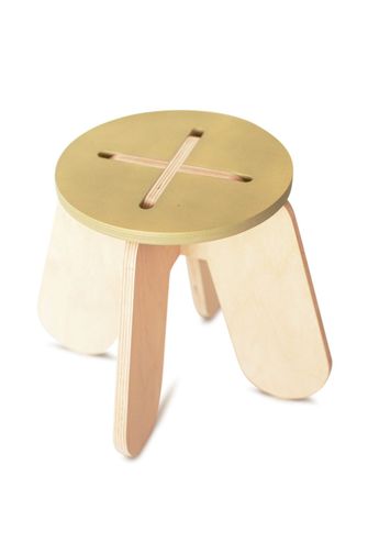 Detský drevený stolček X kaki