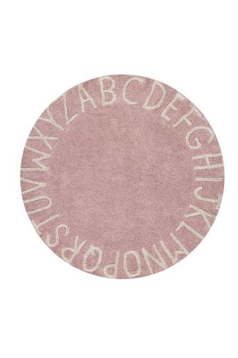 Lorena Canals Okrúhly koberec ABC ružový